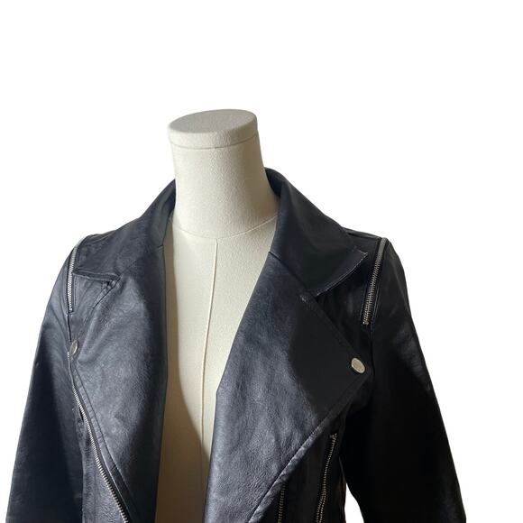 Windsor Faux Leather Moto Jacket - Size Small - Picture 5 of 9
